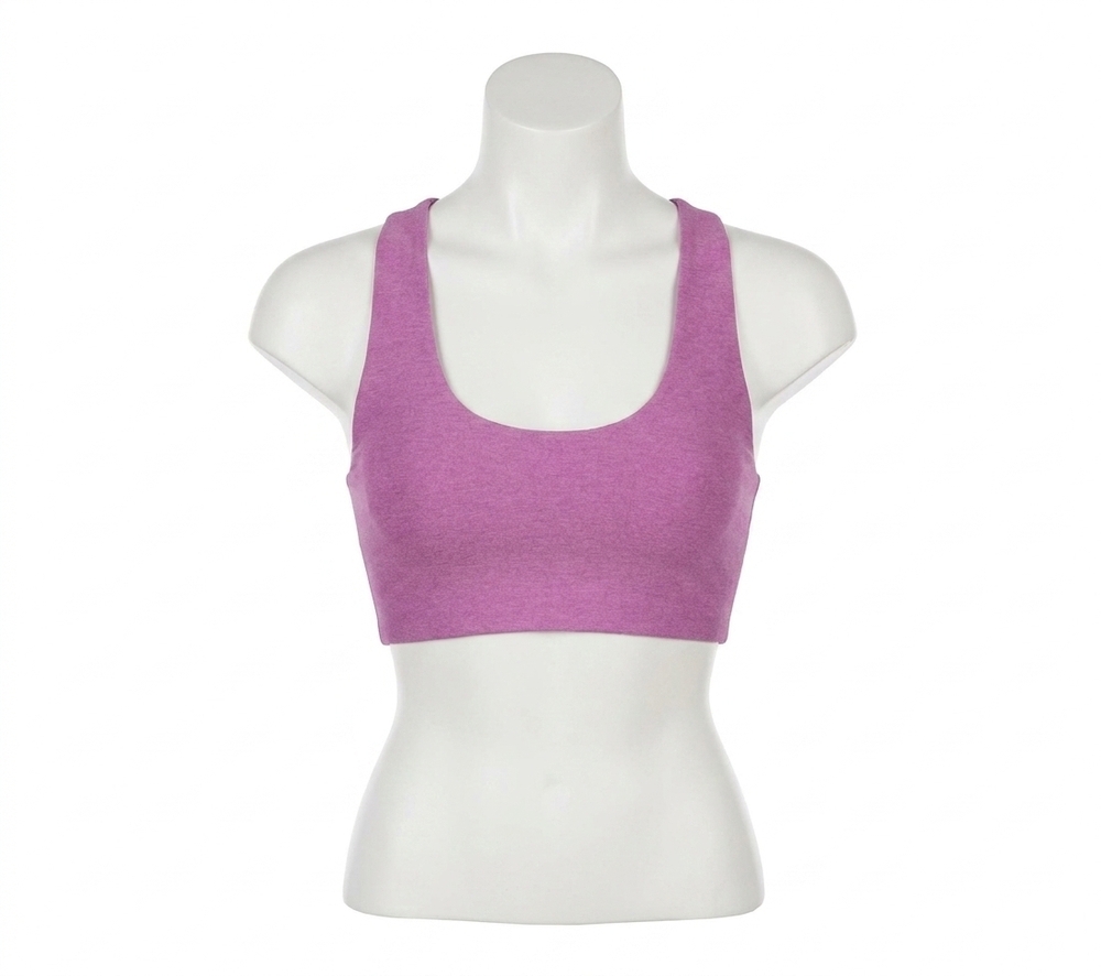 NEW BEYOND YOGA spacedye simplicity long line bra in pink